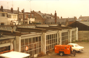 Bedrijfsgebouwen op het binnenterrein